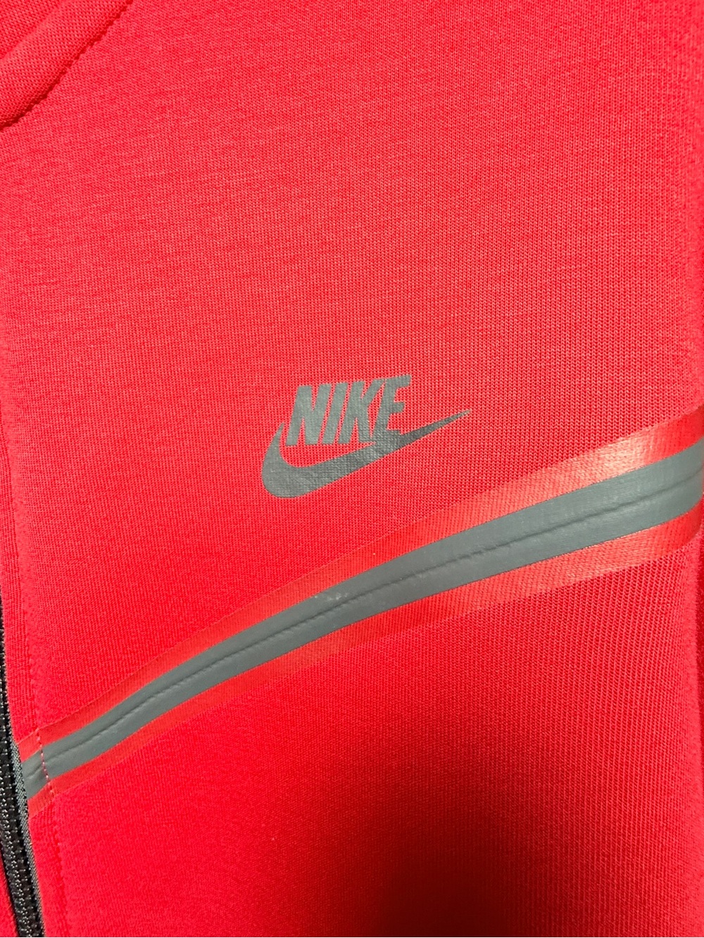Nike Men’s Red Full-Zip Hooded Performance Jacket